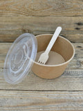 1000ml Kraft Bowls with Lids