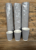 Black Chex Ripple Wall Cup